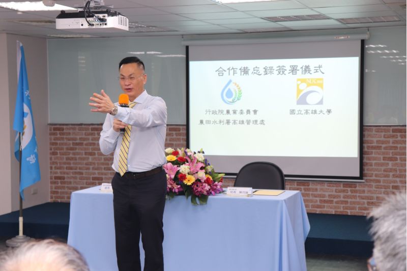 農水署高雄管理處長呂文豪 圖片來源:記者 農水署高雄管理處長呂文豪 圖片來源:記者