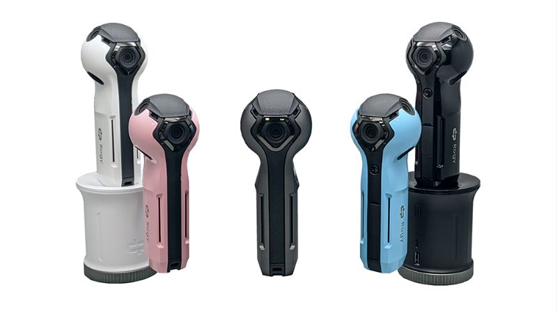 Rogy 360 度 6 鏡頭攝錄影直播機,無需 App 及電腦作拼接後製,一秒鐘即能拍製全景。 圖片來源:工研院 Rogy 360 度 6 鏡頭攝錄影直播機,無需 App 及電腦作拼接後製,一秒鐘即能拍製全景。 圖片來源:工研院