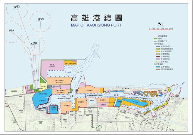 高雄港區總圖。 圖片來源:台灣港務公司提供 高雄港區總圖。 圖片來源:台灣港務公司提供