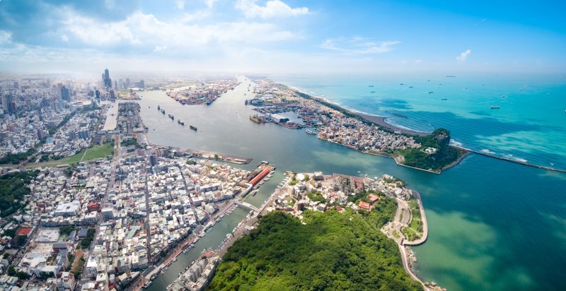 高雄港空拍圖。 圖片來源:台灣港務公司提供 高雄港空拍圖。 圖片來源:台灣港務公司提供