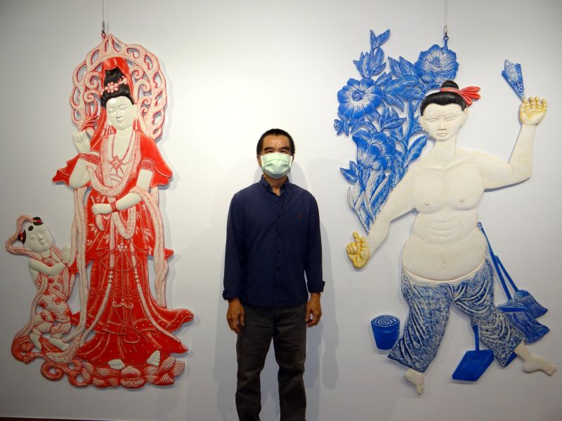 李明則充滿童年回憶漫畫展 圖片來源:記者 李明則充滿童年回憶漫畫展 圖片來源:記者