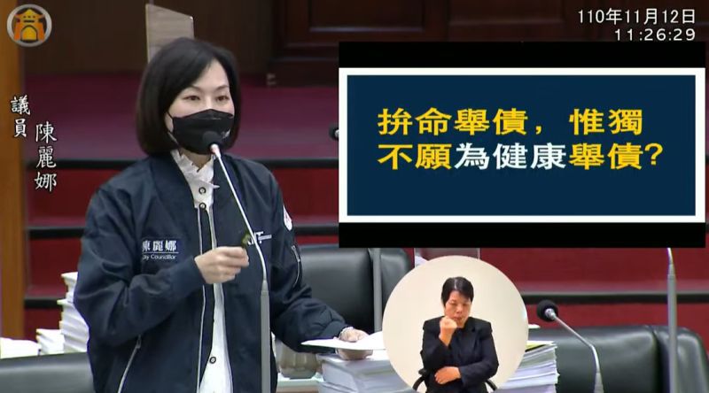 陳麗娜議員市議會質詢