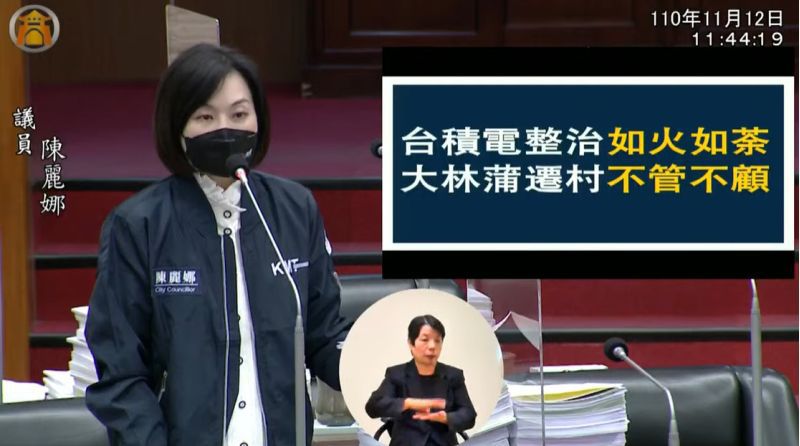陳麗娜議員市議會質詢