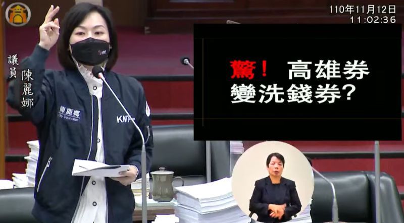 陳麗娜議員市議會質詢