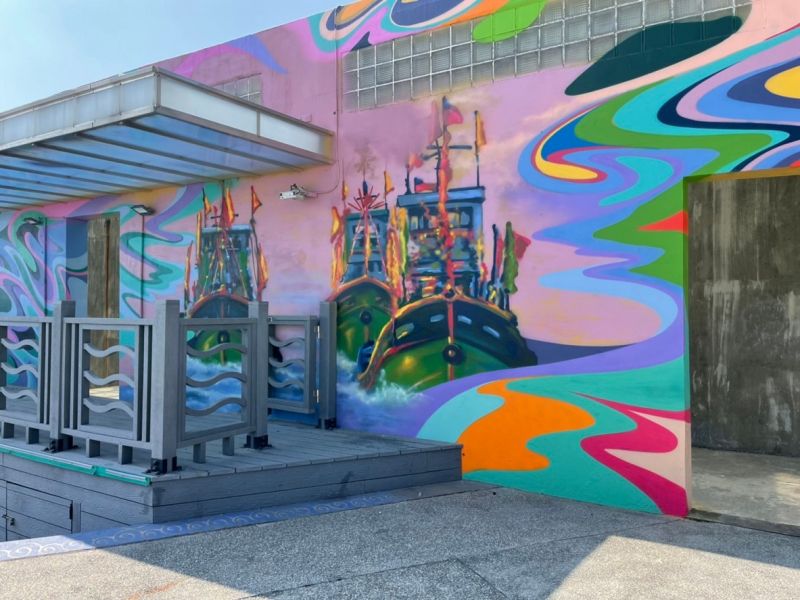 媽祖海巡船隊彩繪。 圖片來源:高市府海洋局 媽祖海巡船隊彩繪。 圖片來源:高市府海洋局