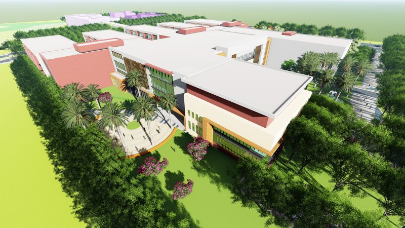 清華大學桃園醫院模擬圖 圖片來源:清大 清華大學桃園醫院模擬圖 圖片來源:清大