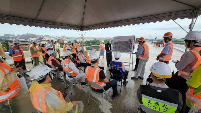 鄭文燦視察國2甲線及客運園區聯絡道工程 鄭文燦視察國2甲線及客運園區聯絡道工程
