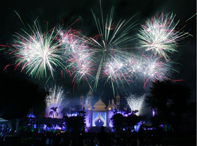 六福村暑假周末將上演璀璨煙火點亮夏夜星空  圖片來源：六福村