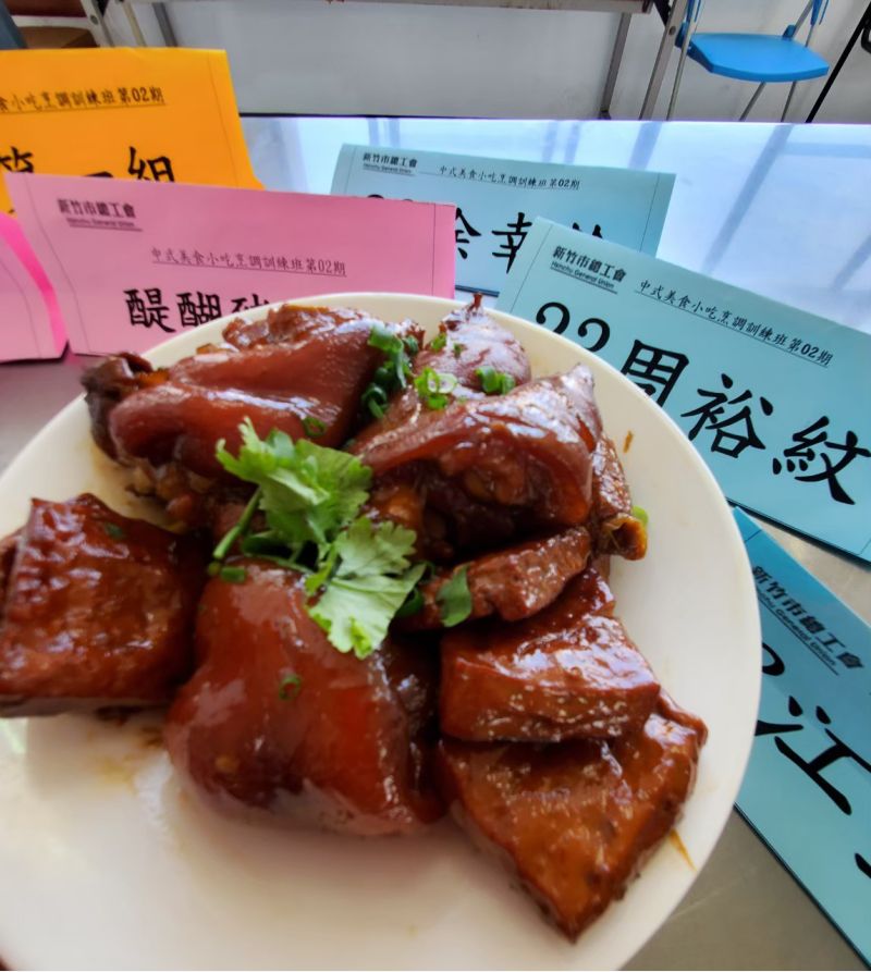 學員作品已有大廚之風  圖片來源：新竹市總工會