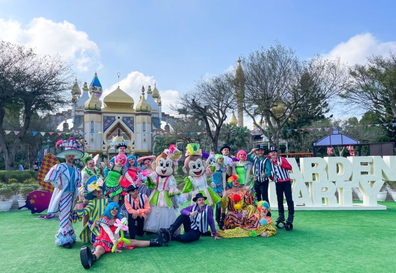 眾多馬戲好手齊聚「紅鼻子馬戲」與民眾一同歡樂迎兔年 圖片來源:六福村 眾多馬戲好手齊聚「紅鼻子馬戲」與民眾一同歡樂迎兔年 圖片來源:六福村