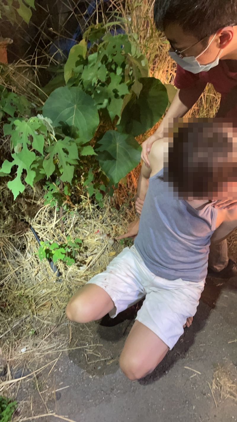 毆打鳳山區鎮北里長趙志成少年嫌犯  圖片來源：記者
