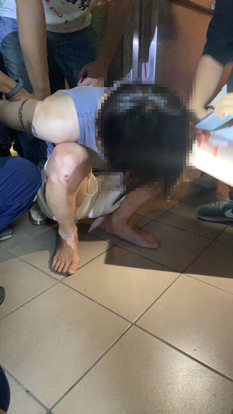 毆打鳳山區鎮北里長趙志成的少年嫌犯  圖片來源：記者