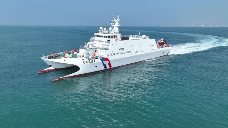 吉安艦海上公試照片。 圖片來源:海委會 吉安艦海上公試照片。 圖片來源:海委會