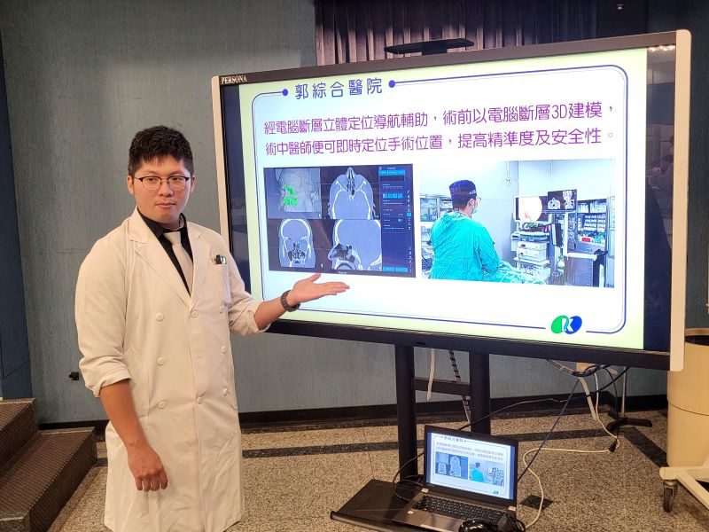 郭綜合醫院耳鼻喉科主治醫師蔡建昇醫師  圖片來源：記者林清雲