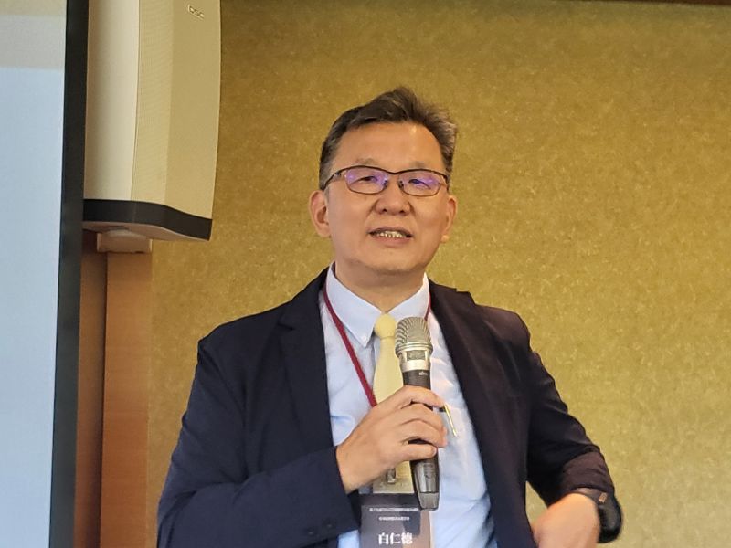 中華民國都市計畫學會白仁德理事長致歡迎詞  圖片來源：記者林清雲