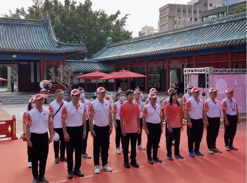 2023全國運動會護送聖火人員陪祭 圖片來源:記者林清雲 2023全國運動會護送聖火人員陪祭 圖片來源:記者林清雲