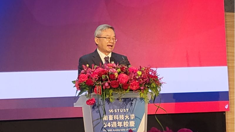 南台科技大學校長吳誠文致詞 圖片來源:記者林清雲 南台科技大學校長吳誠文致詞 圖片來源:記者林清雲