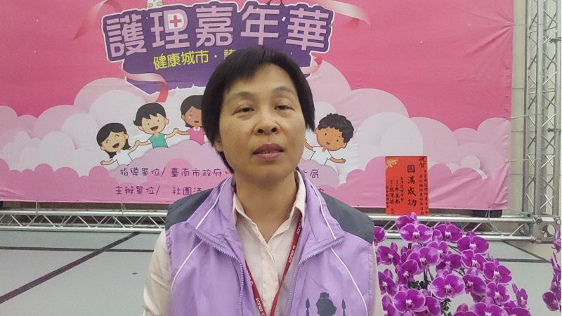 大台南護理師公會理事長李美慧  圖片來源：記者林清雲