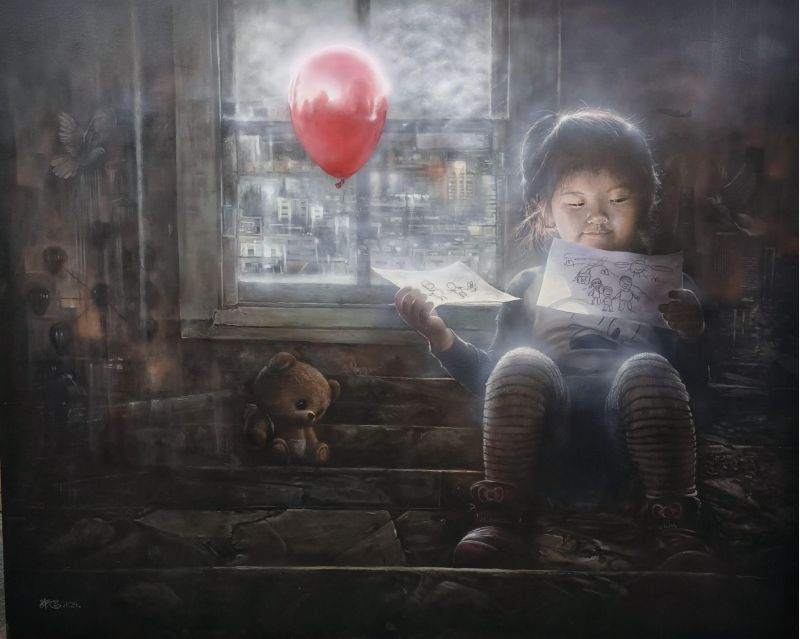 西方媒材類許文昌的優選作品 圖片來源:玄奘大學 西方媒材類許文昌的優選作品 圖片來源:玄奘大學