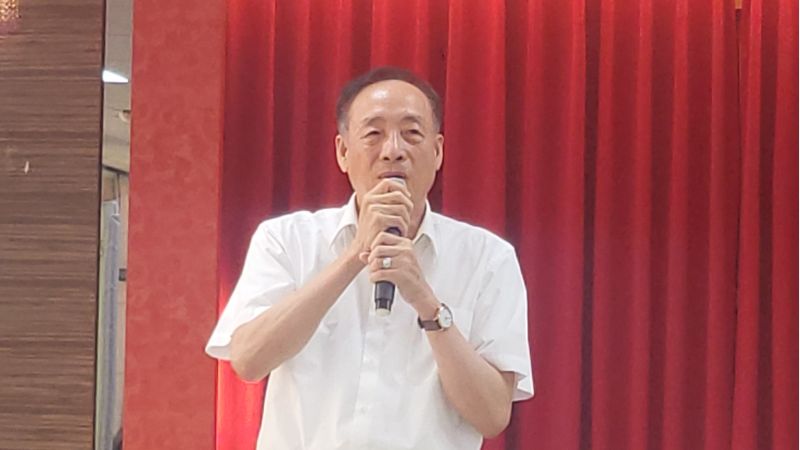 台南市下營區農會理事長曾丁祥致詞 圖片來源:記者林清雲 台南市下營區農會理事長曾丁祥致詞 圖片來源:記者林清雲
