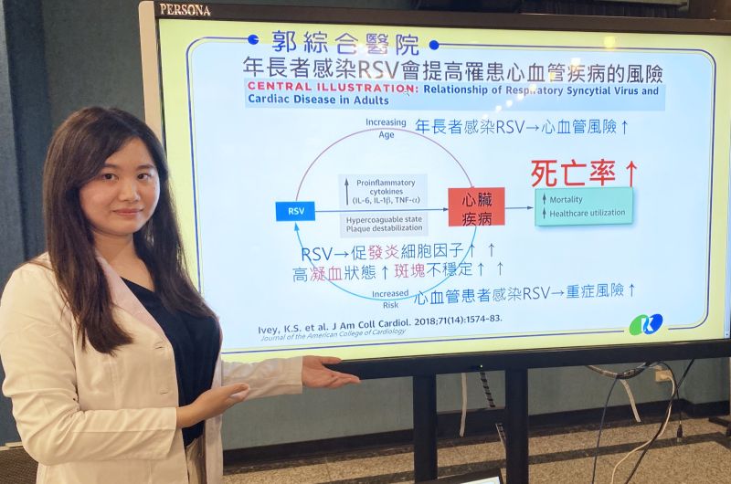 郭綜合醫院藥劑科 郭婉渝藥師分享更完善呼吸道保護--- 呼吸道細胞融合病毒新解方 圖片來源:記者 林清雲 攝 郭綜合醫院藥劑科 郭婉渝藥師分享更完善呼吸道保護--- 呼吸道細胞融合病毒新解方 圖片來源:記者 林清雲 攝