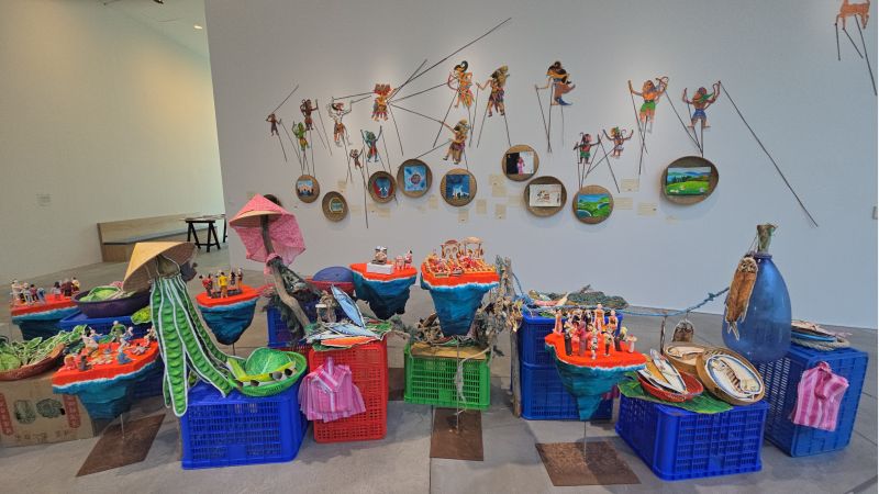 自由時光的解放，探索移工生命的藝術視域 南美館推「SUNDAY：臺灣移工當代藝術」展  圖片來源：記者 林清雲 攝