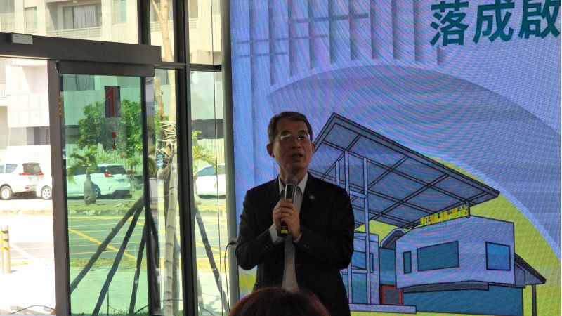 交通部公路局局長陳文瑞致詞  圖片來源：記者  林 清 雲  攝