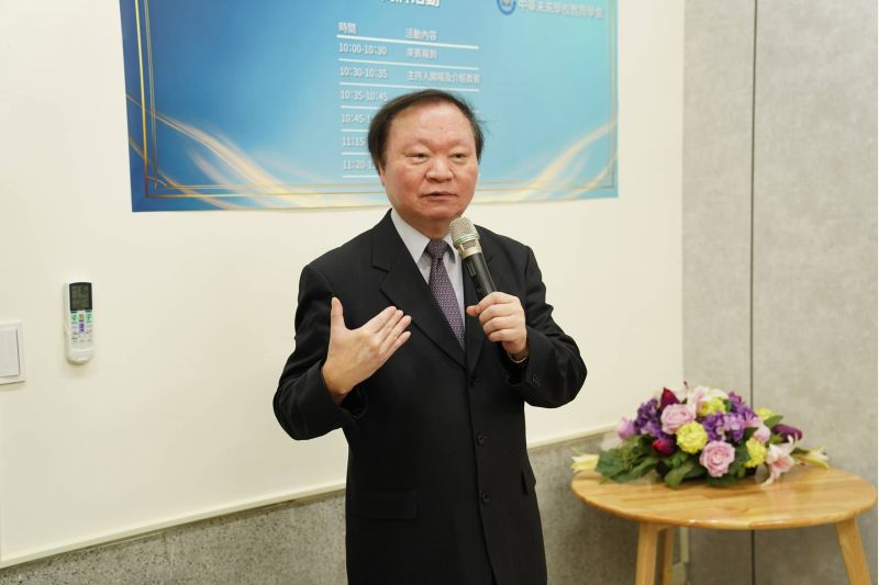 圖4.校長王政彥表示,首創為推動補習班認證制度,提升補教業的教育與服務品質 圖4.校長王政彥表示,首創為推動補習班認證制度,提升補教業的教育與服務品質
