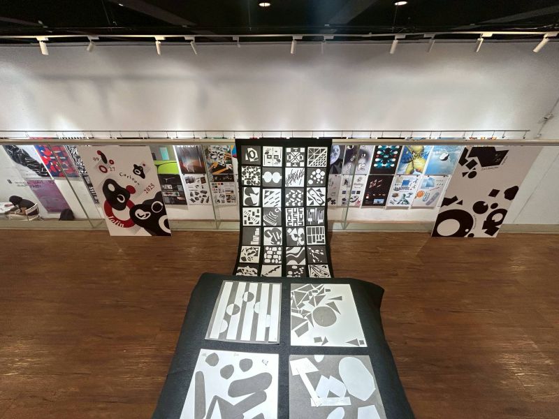 圖3.德國威瑪包浩斯大學講座課程與工作坊Vera Kunz老師指導高師大與台師大學生工作坊聯展作品