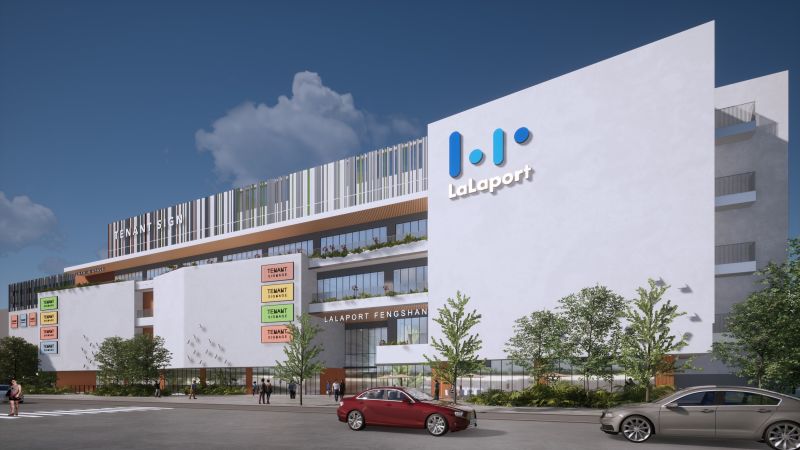 Mitsui Shopping Park LaLaport高雄模擬示意圖。