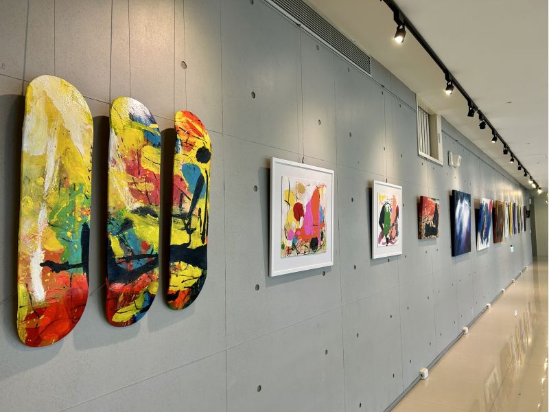 藝術家梁璥韓導覽。