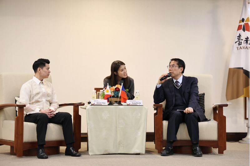 黃偉哲市長歡迎加美地市訪團來到台南