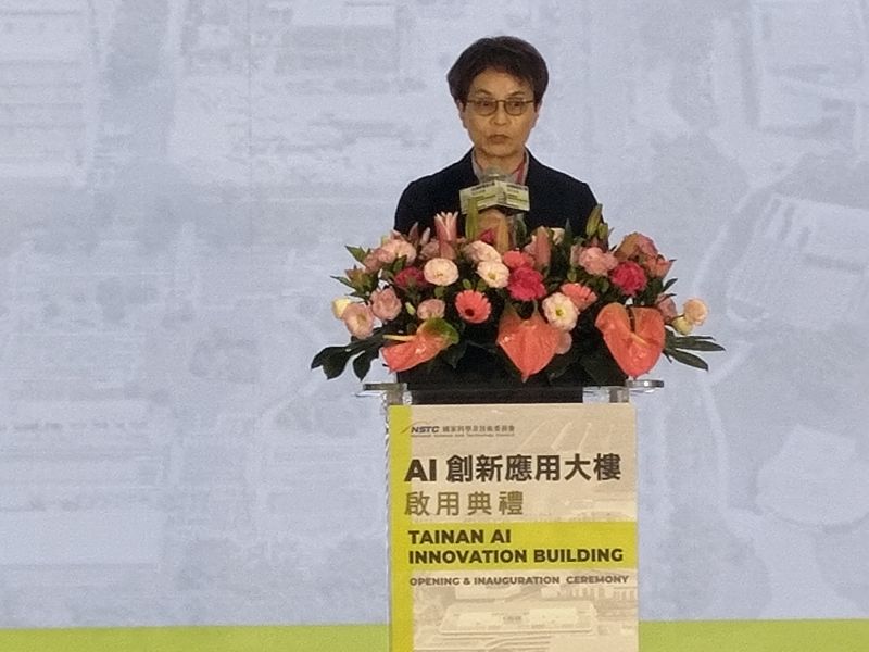 南市副市長趙卿惠致詞，感謝中央的支持，讓沙崙的發展日益蓬勃